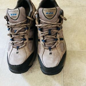 New Balance Brown and Black Athletic Shoes with Rugged Design